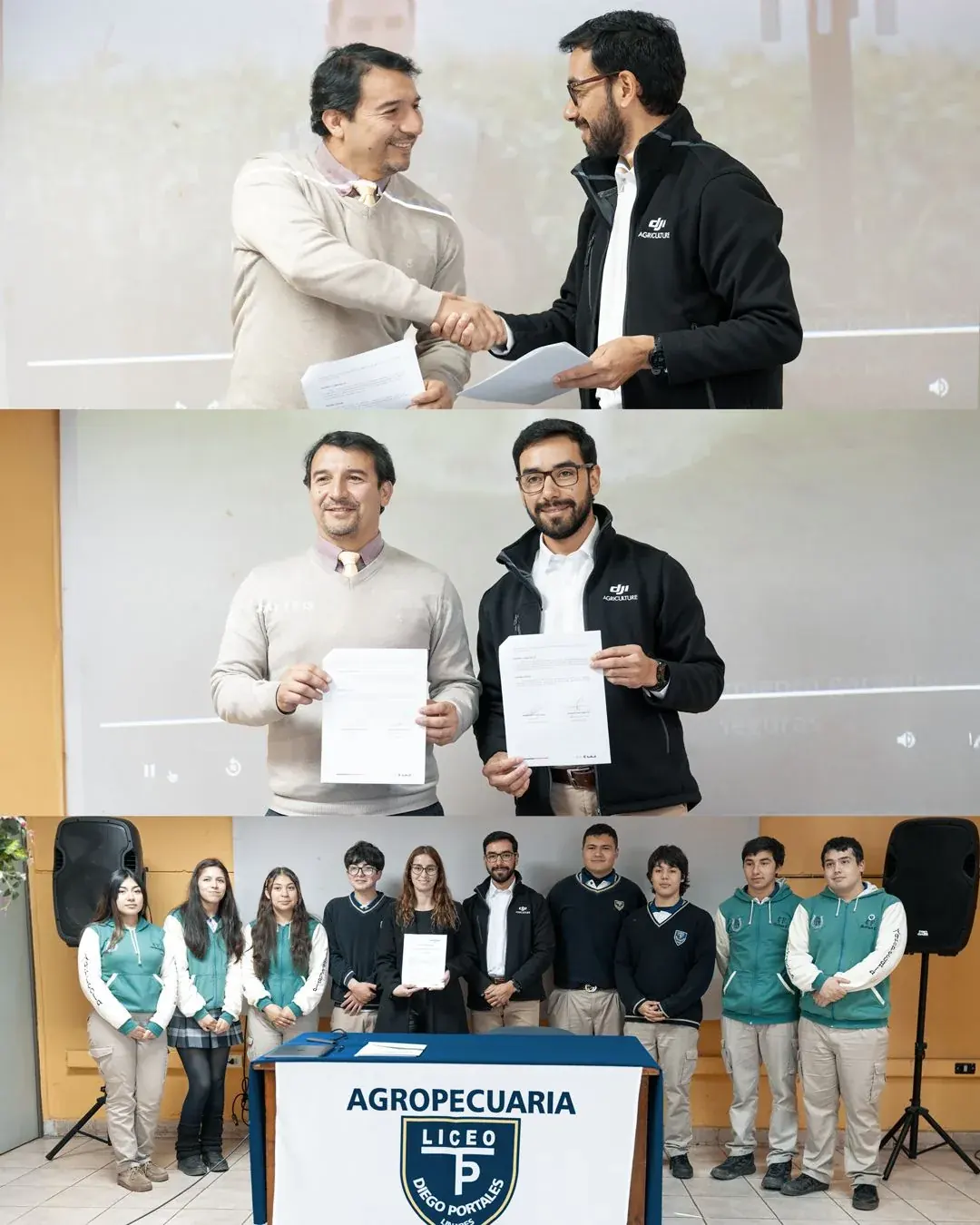 Convenio educativo Dronespray® con liceo de Linares