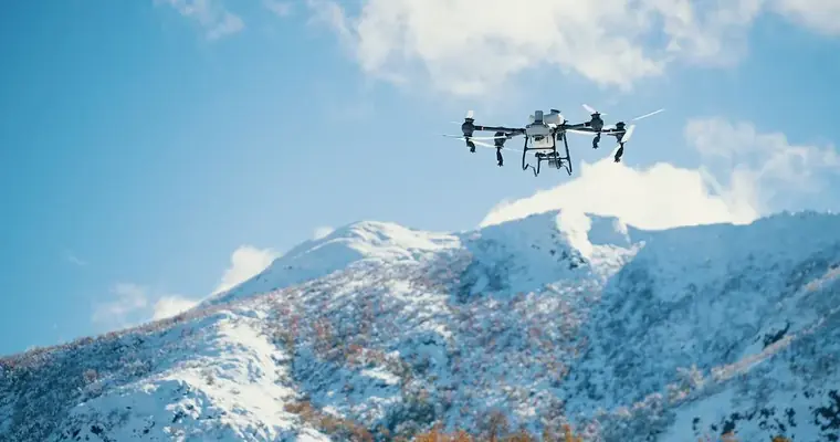 Fumigación con drones por cultivo en Chile