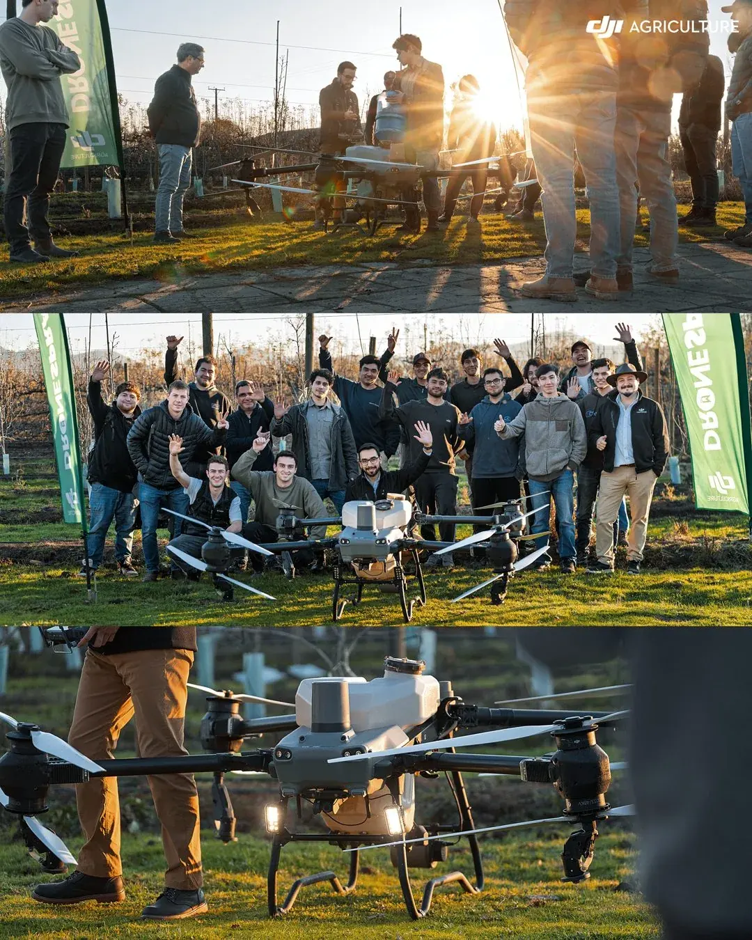 Equipo de Dronespray® con dron DJI Agras